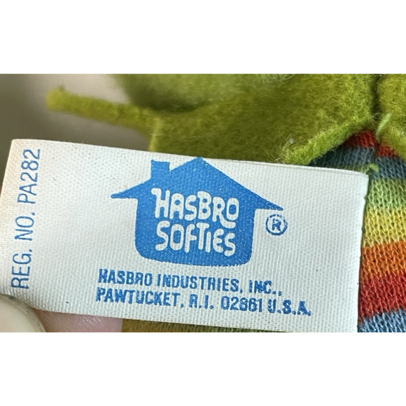 Kermit The Frog Muppet Babies Hasbro Softies Vtg 1983 Stuffed Plush Doll 13 in - Picture 8 of 8